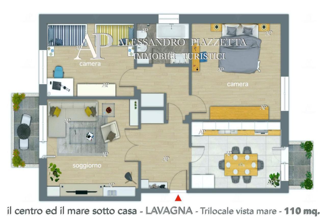 Il Centro Ed Il Mare Sotto Casa Apartamento Lavagna Exterior foto
